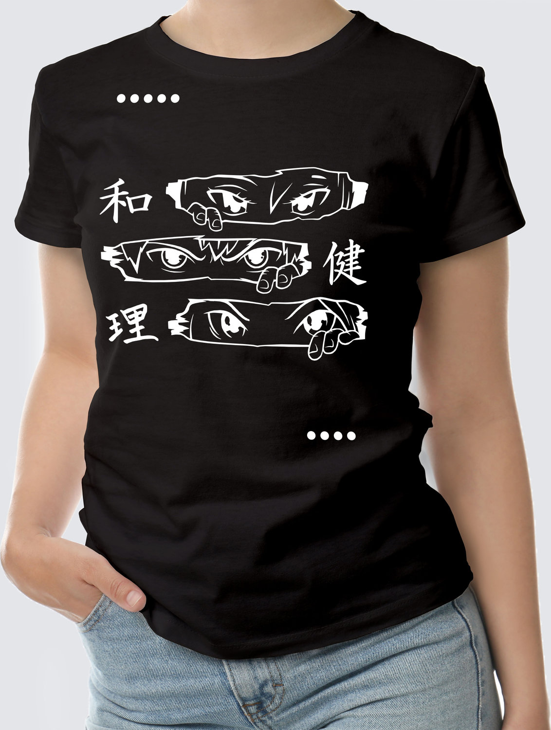 Футболка с Принтом "ANIME2" (BLACK)