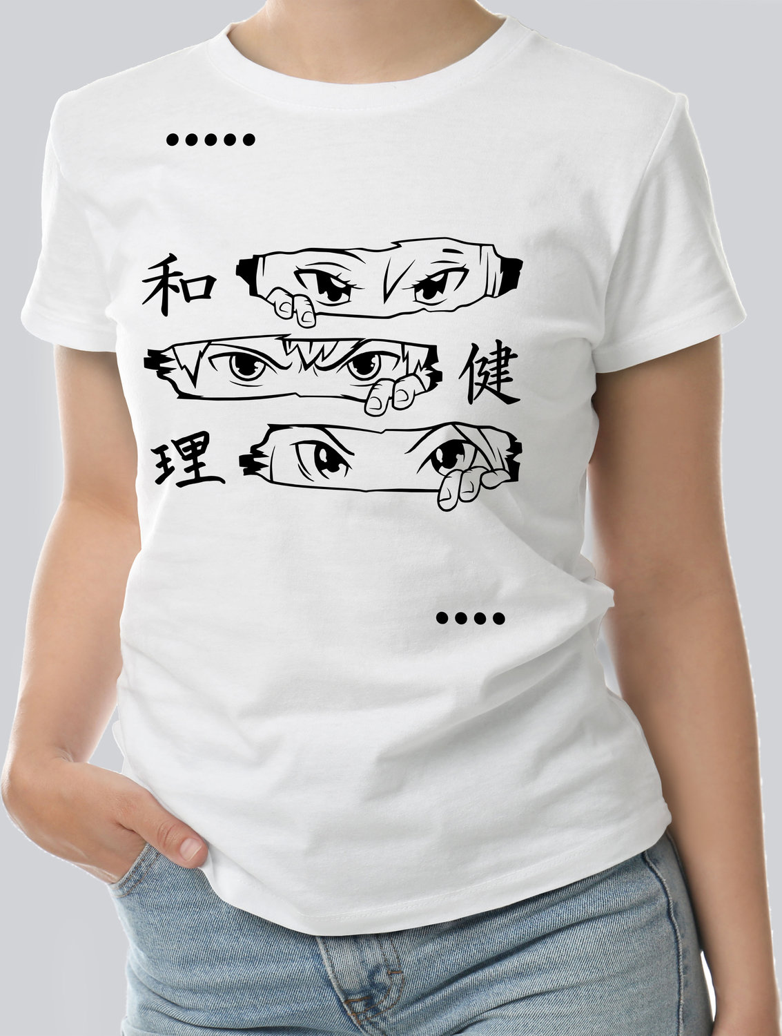 Футболка с Принтом "ANIME2" (WHITE)