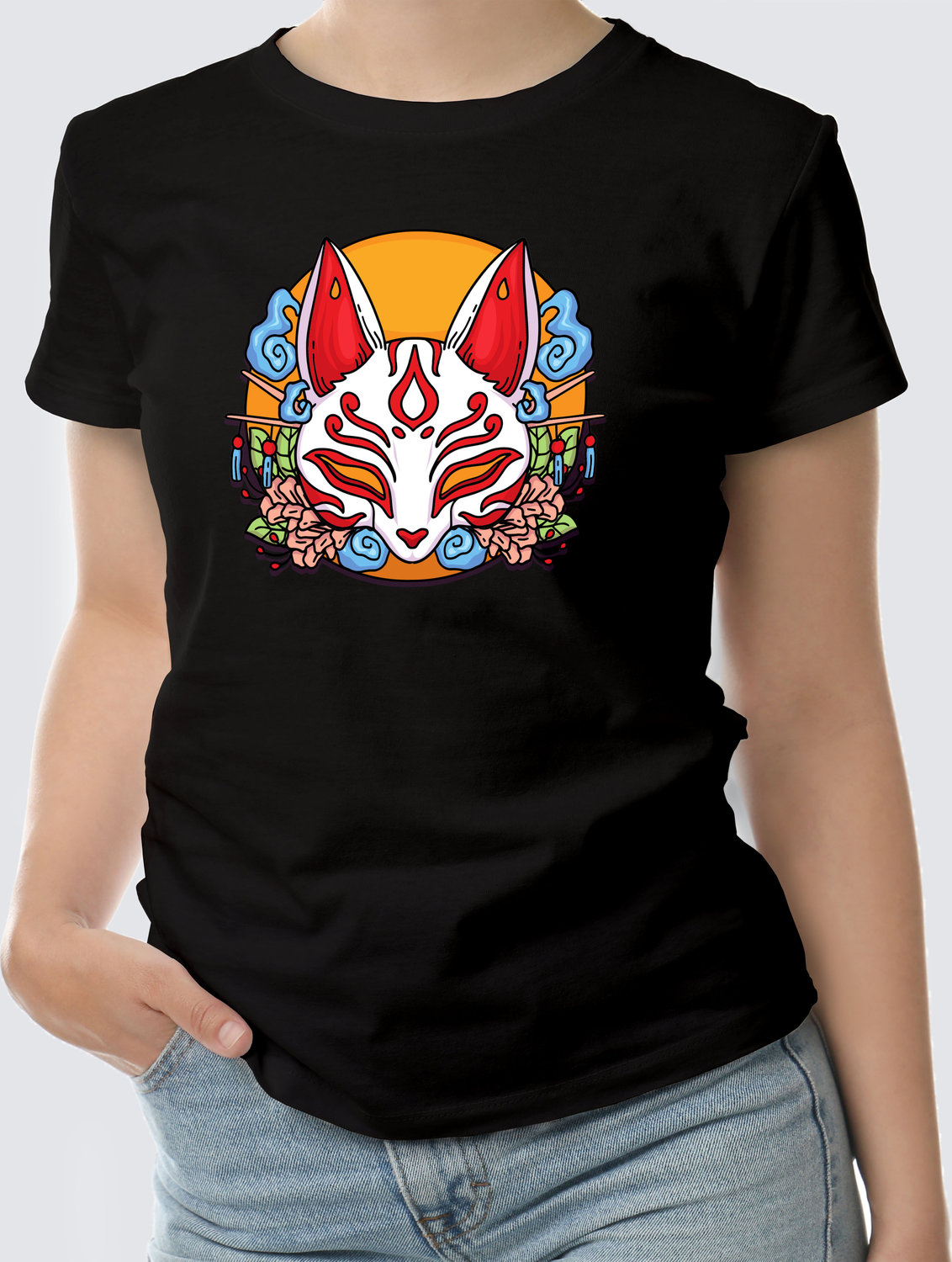 Футболка с Принтом "FOXY" (black)