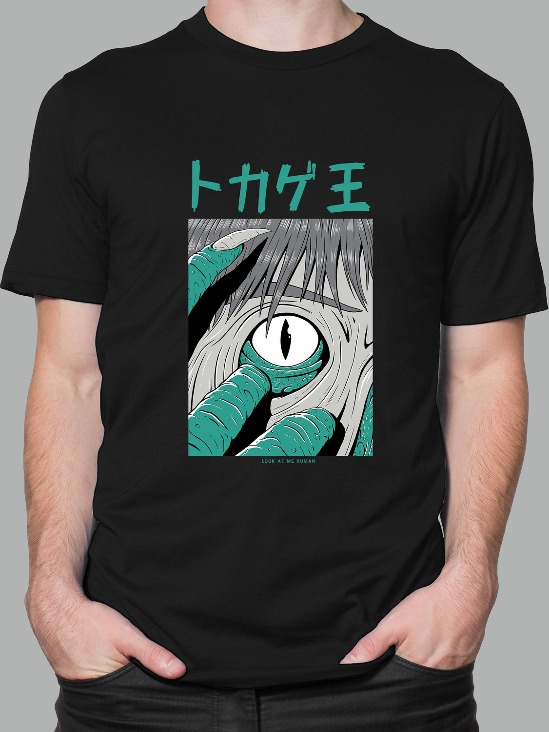 Футболка с принтом monster face