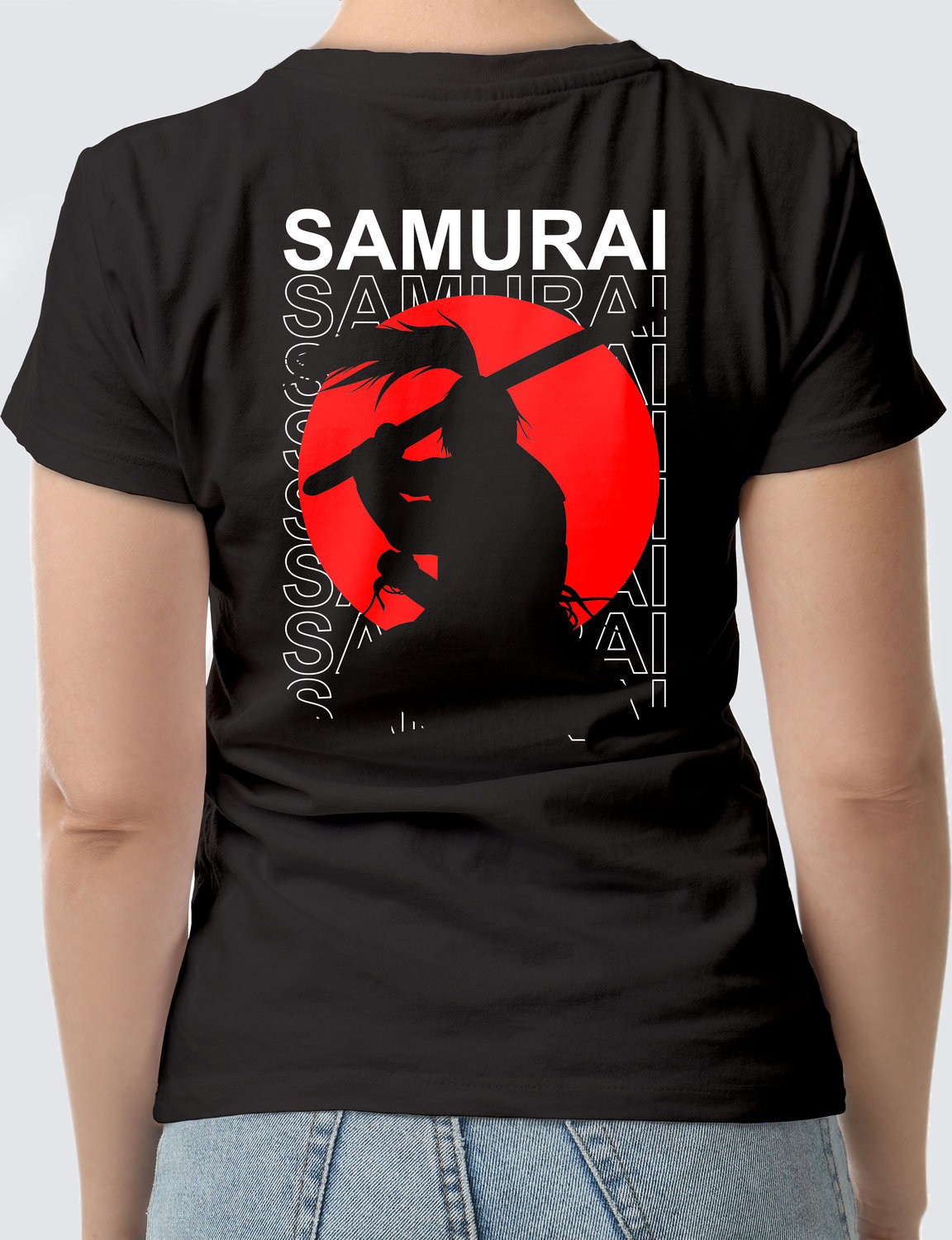 Футболка с Принтом "SAMURAI" (BLACK)