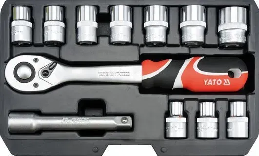 Набор головок с трещоткой Yato 12 шт. - 1/2"