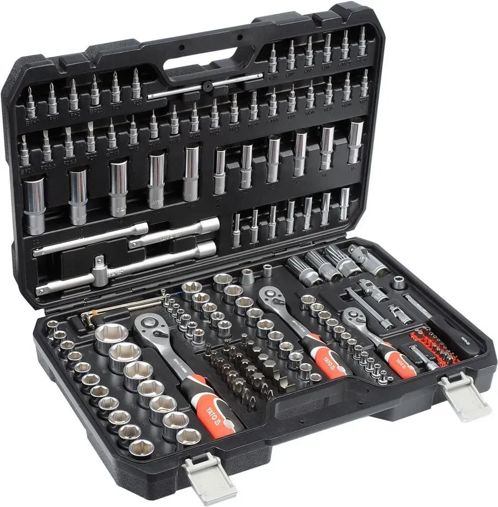 Набор инструментов Yato 1/2", 1/4", 3/8", 173 шт Набор инструментов Yato 1/2", 1/4", 3/8", 173 шт