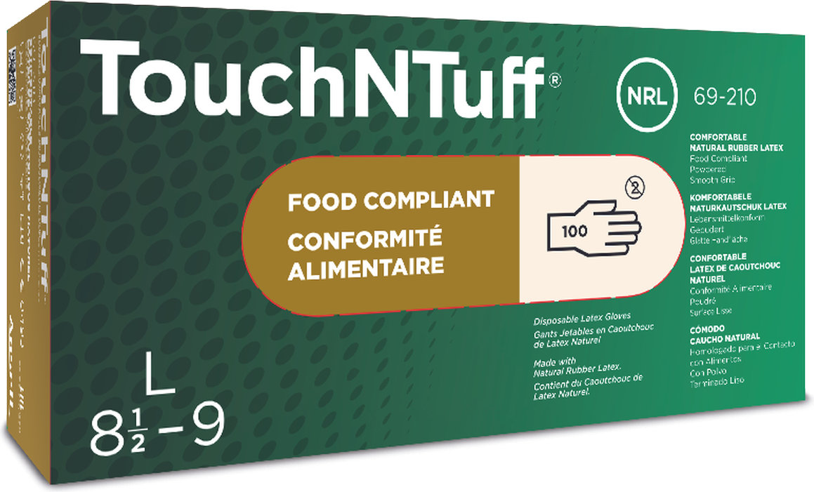 Одноразовые перчатки Ansell 69-210 Touch N Tuf