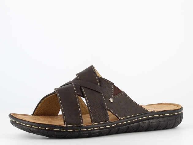 Мужские летние тапочки Toe and Mules - коричневые Мужские летние тапочки Toe and Mules - коричневые