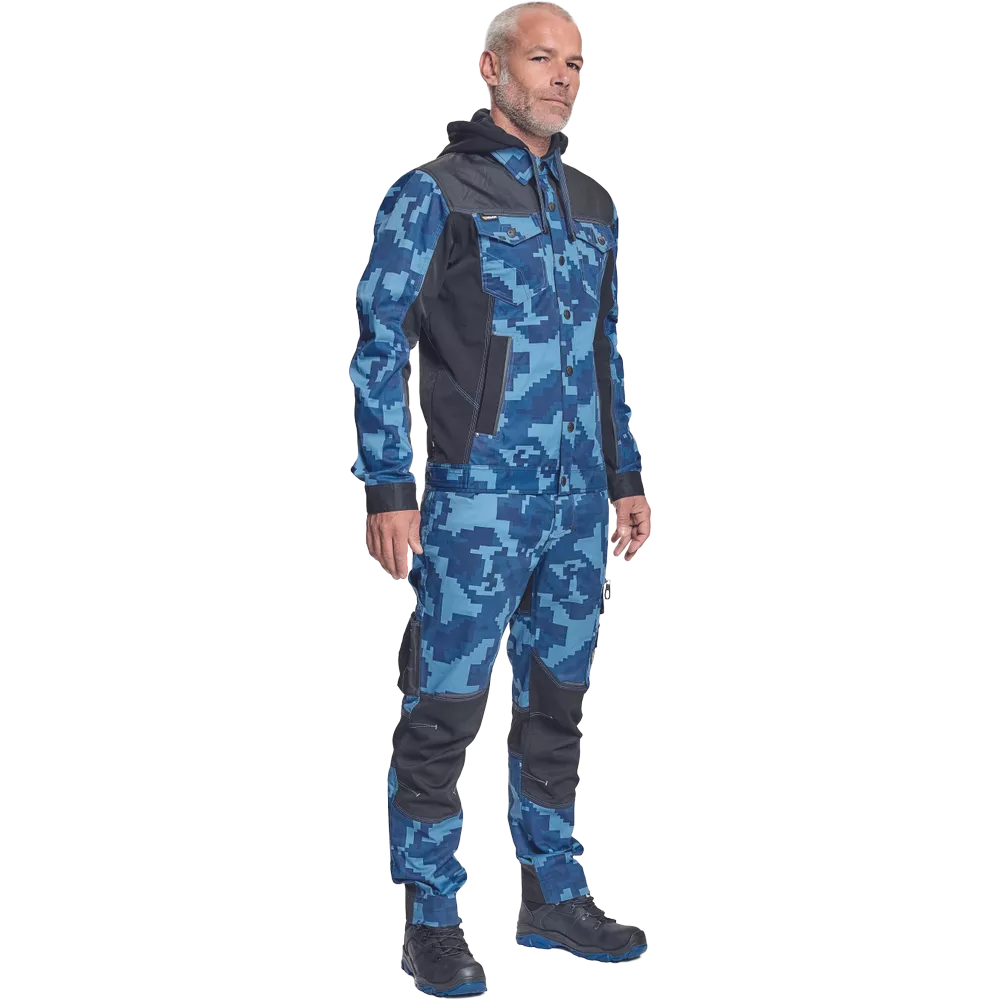 Куртка NEURUM CAMOUFLAGE с капюшоном - синяя Куртка NEURUM CAMOUFLAGE с капюшоном - синяя