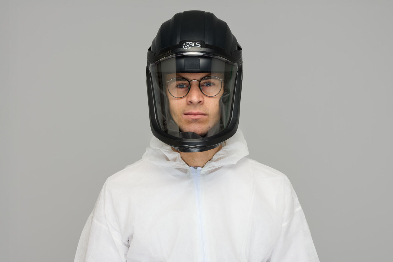 Защитный визор со встроенным шлемом для системы очистки воздуха с электроприводом BLS HV25 Защитный визор со встроенным шлемом для системы очистки воздуха с электроприводом BLS HV25