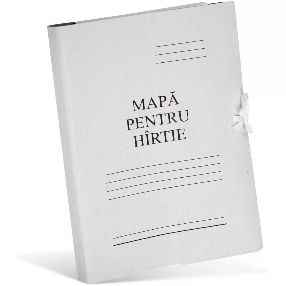 Папка картонная BV, на завязках, белая, 260 г/м2