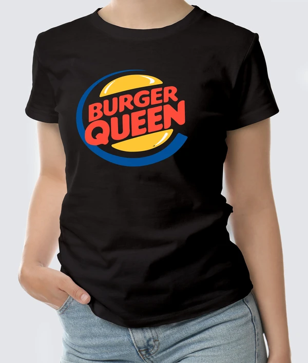 Женская футболка с принтом "Burger queen"