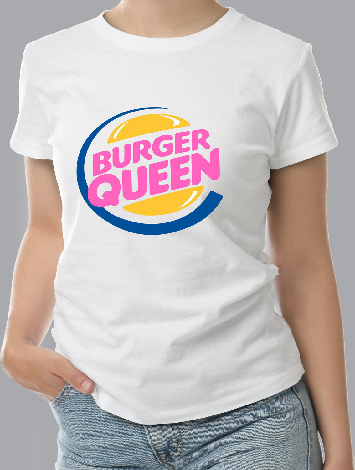 Женская футболка с принтом "Burger queen"