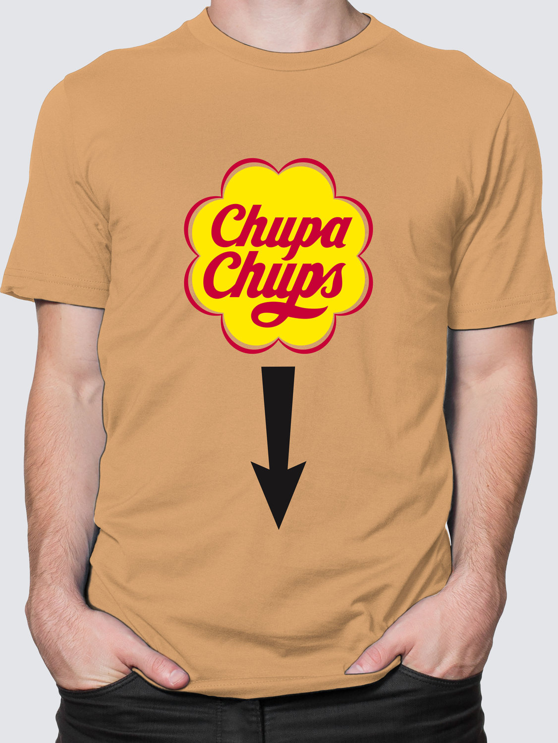 Футболка с Принтом "CHUPA CHUPS" (beige)