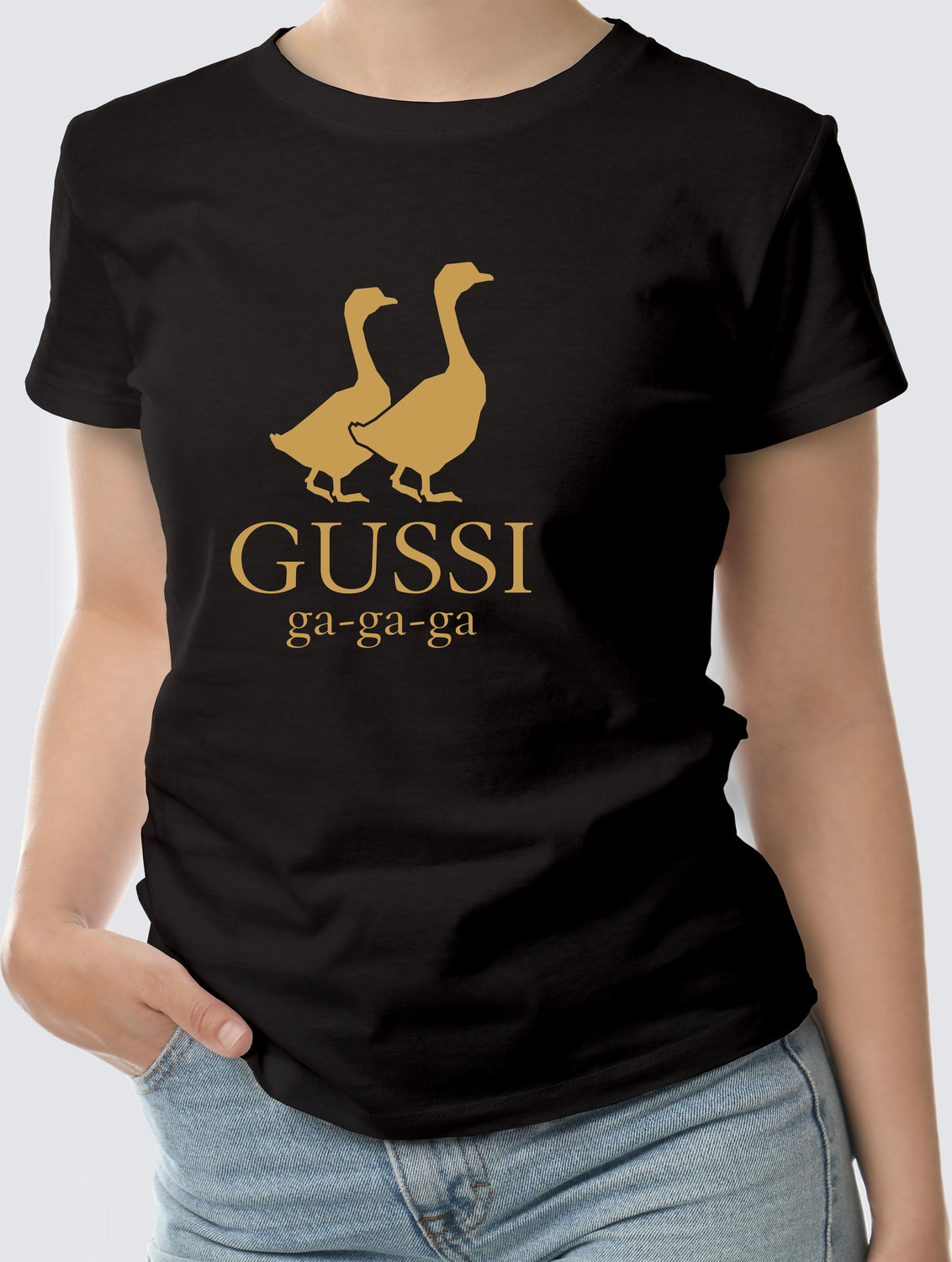 Футболка с принтом (Gussi) - Белая (White)