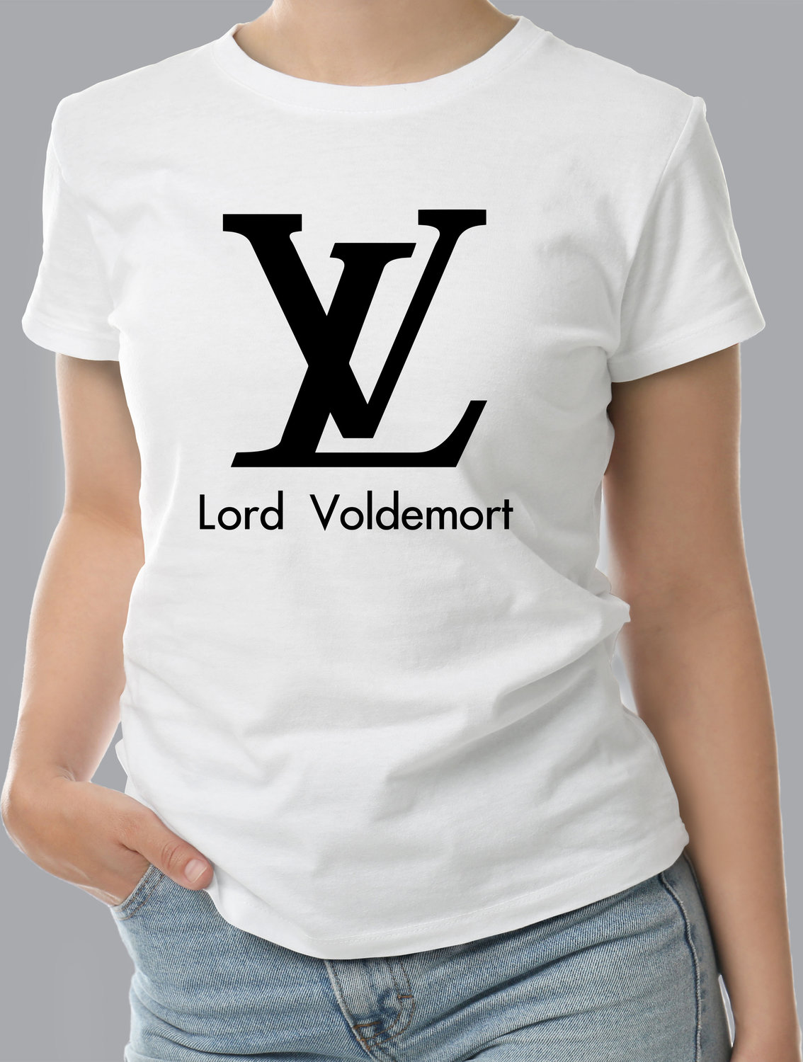 Футболка с Принтом "LV" (WHITE)