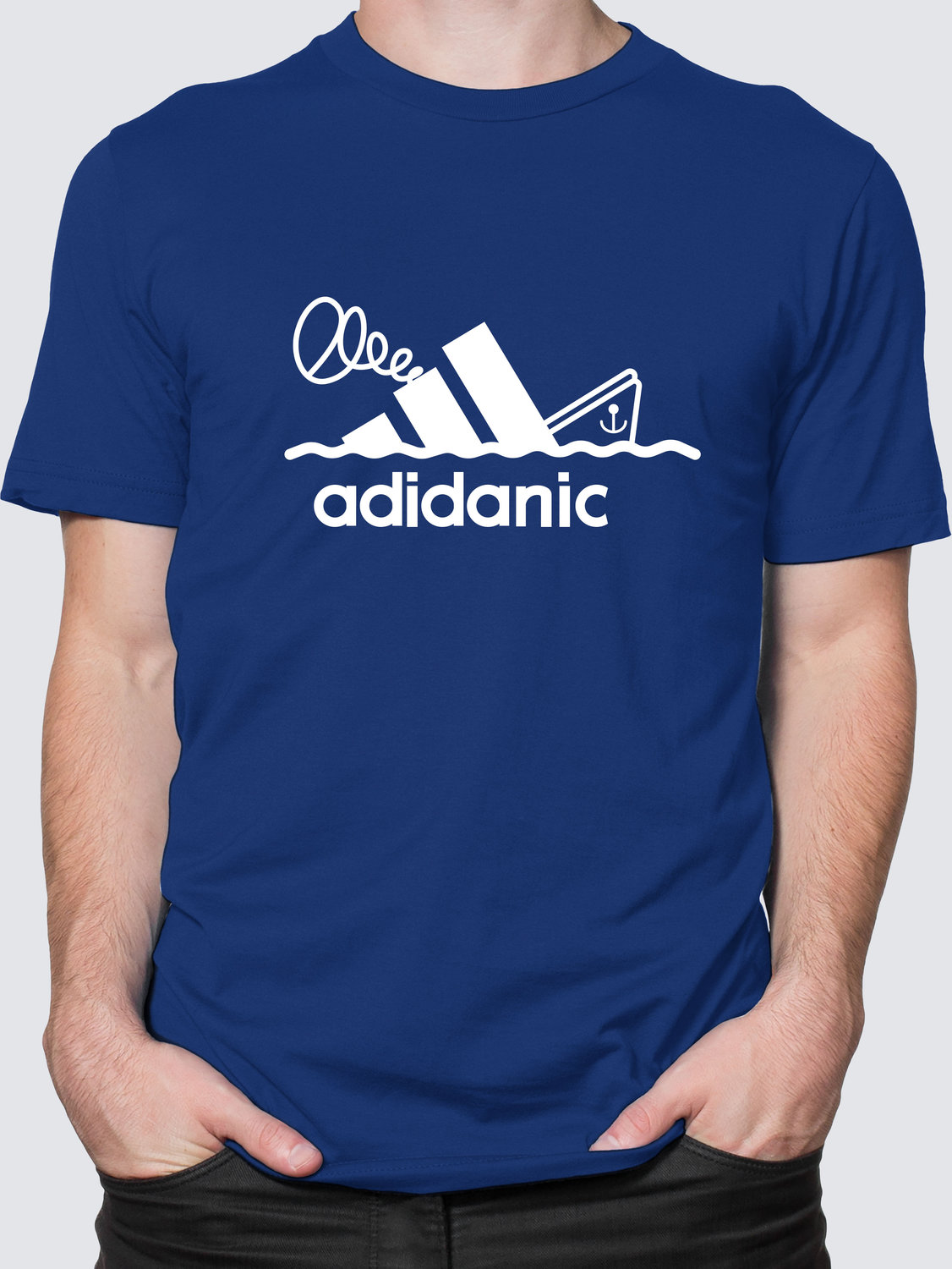 Футболка с принтом (Adidanic) - Электрик (Royal Blue)