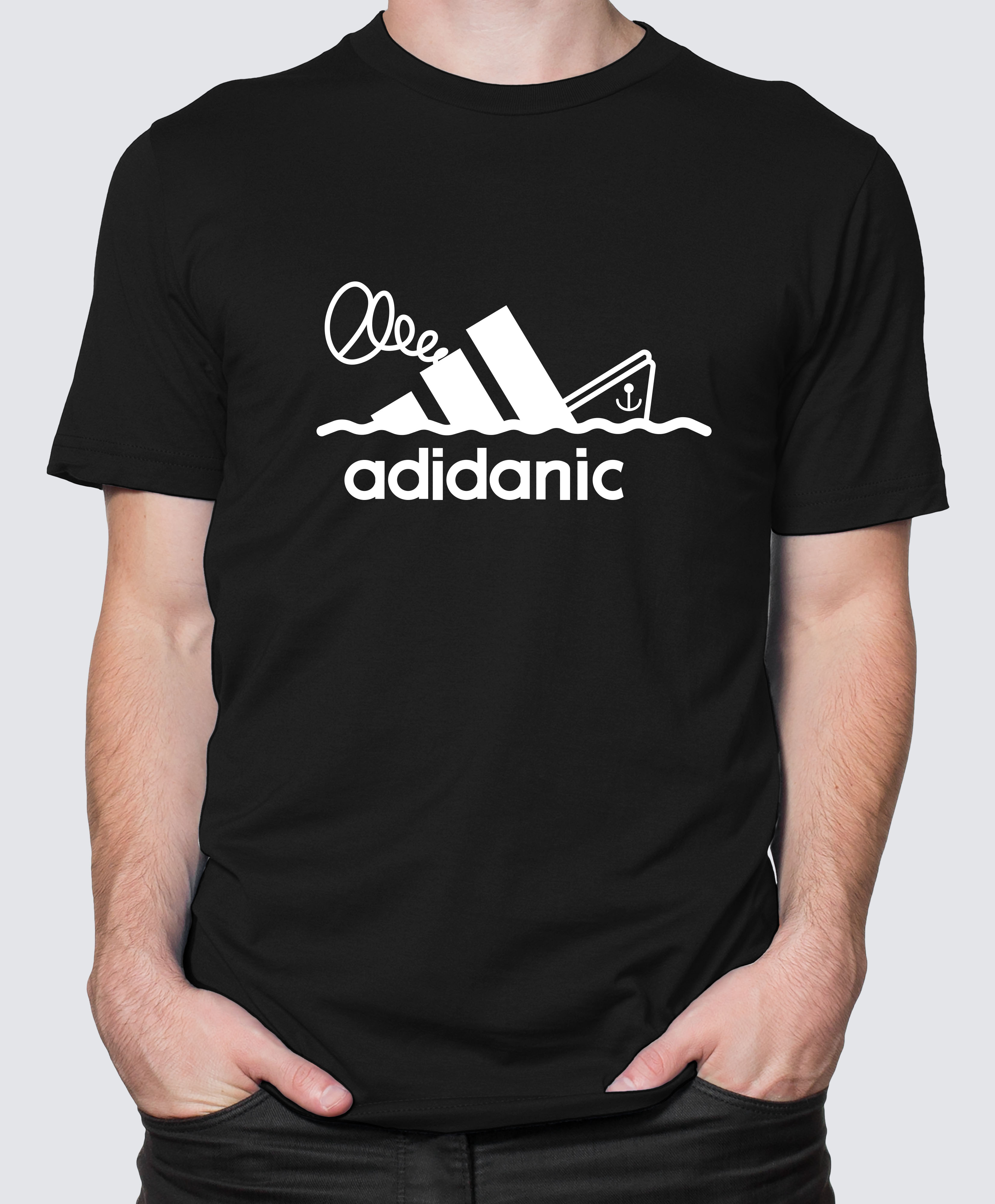 Футболка с Принтом "ADIDANIC" (black)