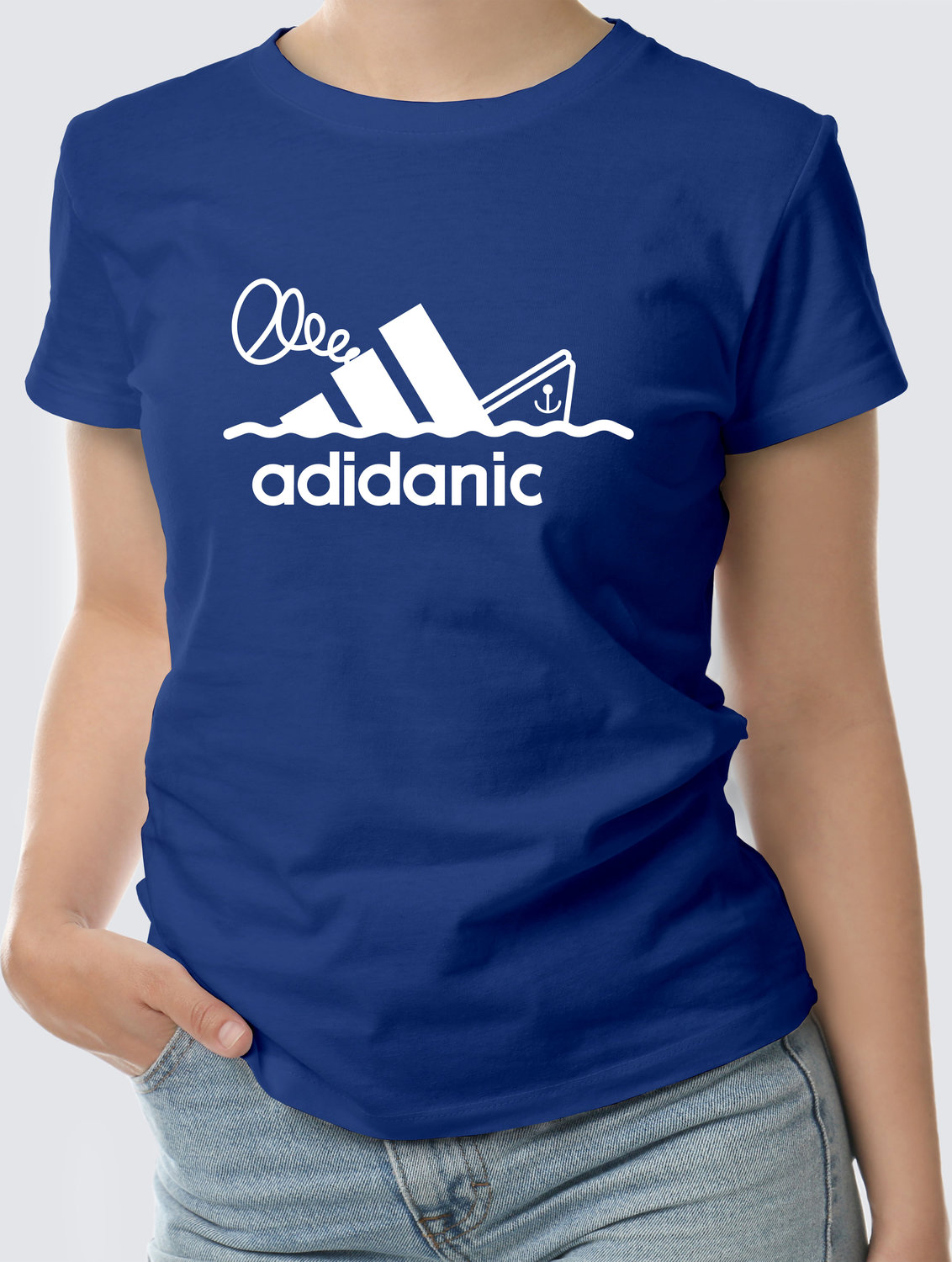 Футболка с принтом (Adidanic) - Электрик (Royal Blue)