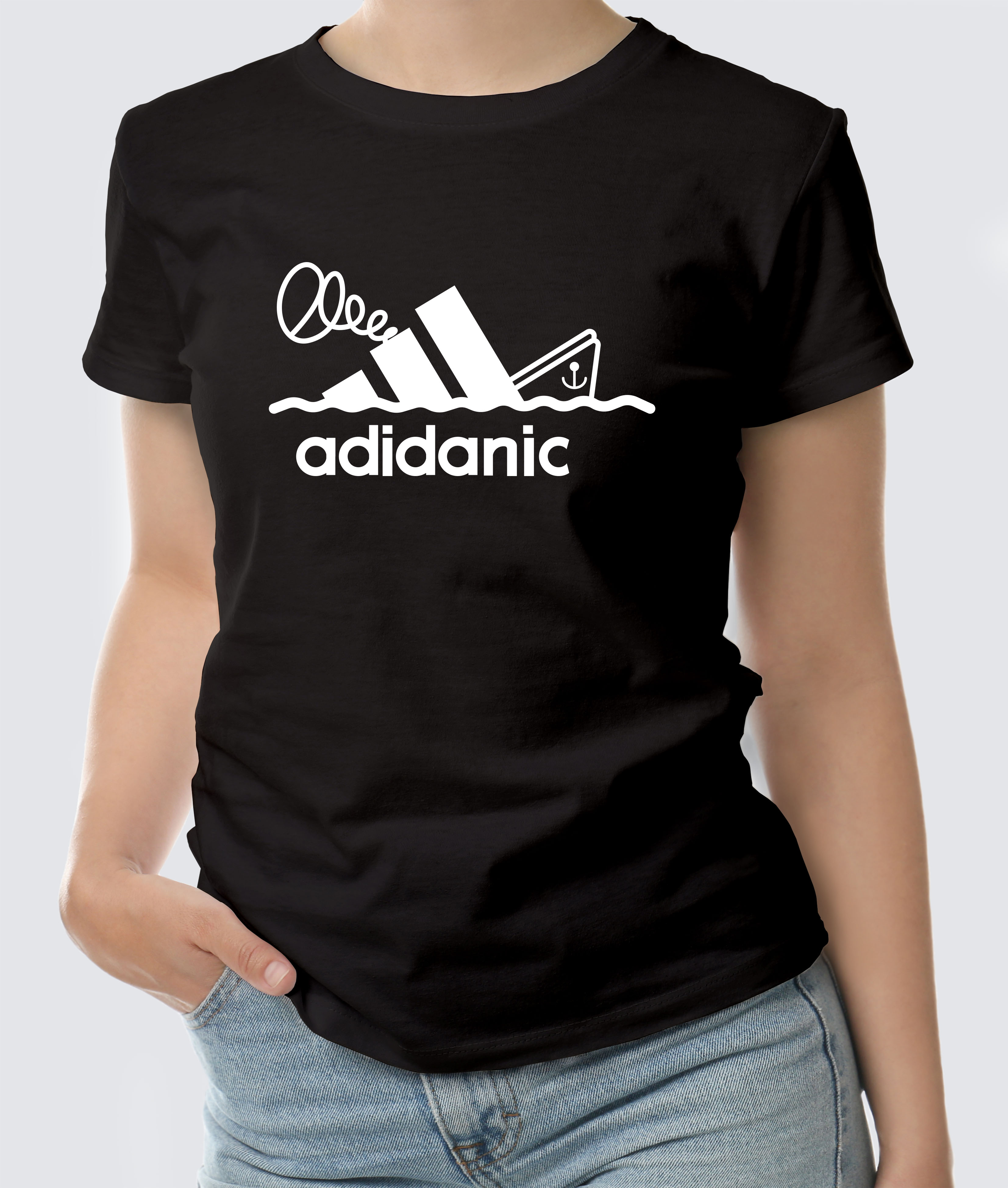 Футболка с Принтом "ADIDANIC" (black)