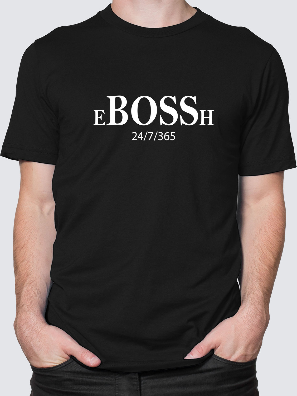 Футболка с Принтом "BOSSH" (BLACK)