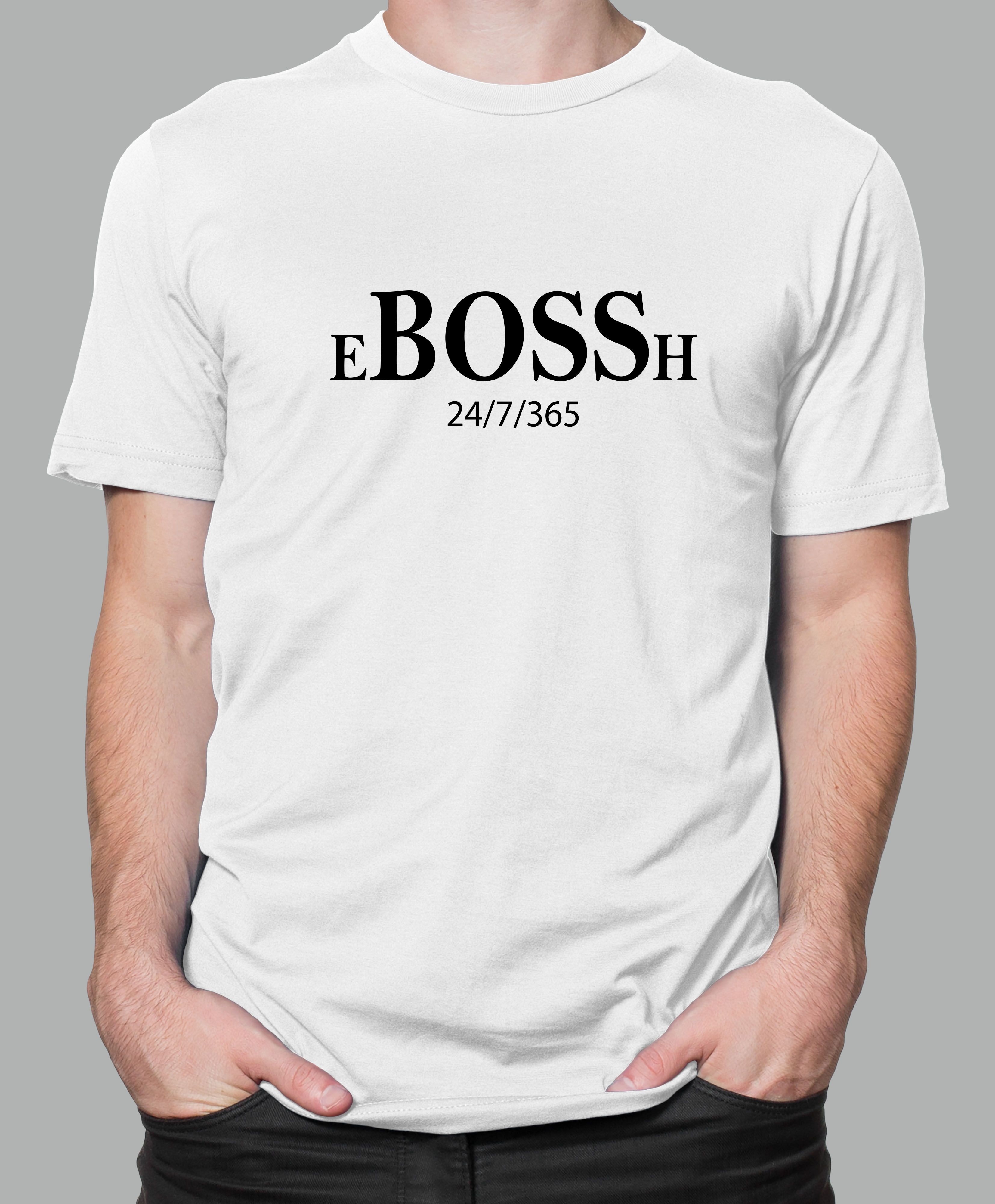 Футболка с Принтом "BOSSH" (white)