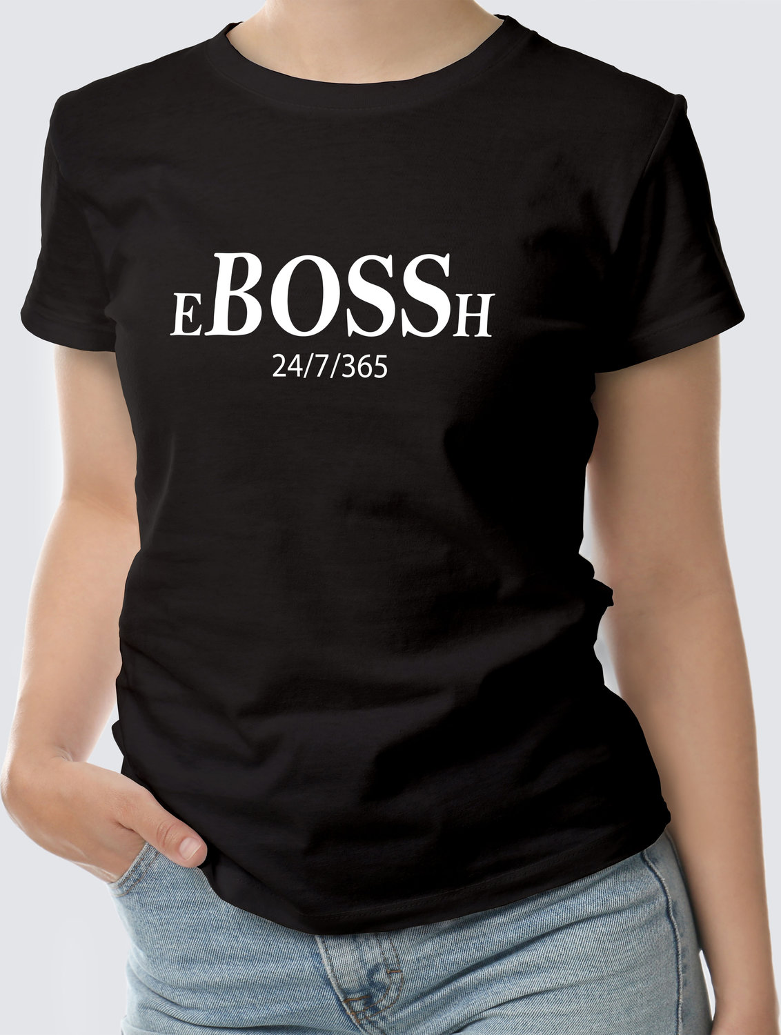 Футболка с Принтом "BOSSH" (BLACK)