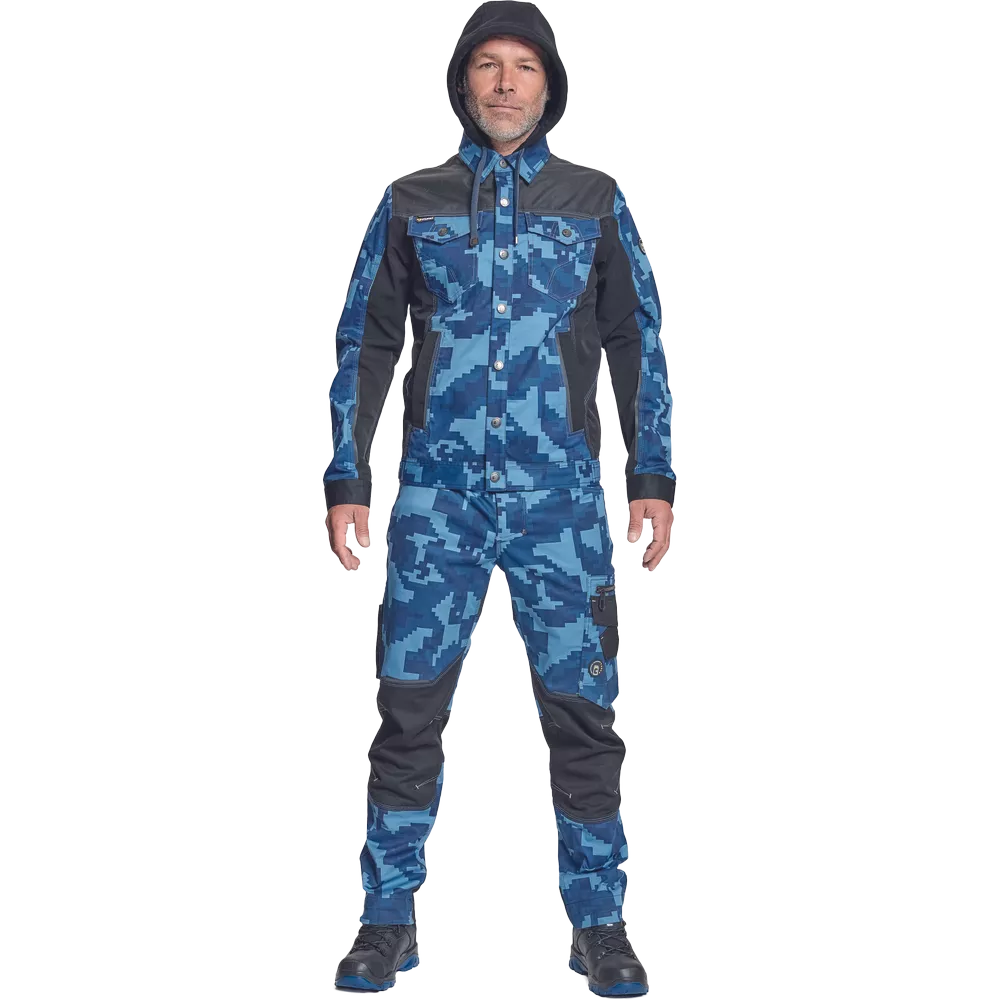 Куртка NEURUM CAMOUFLAGE с капюшоном - синяя Куртка NEURUM CAMOUFLAGE с капюшоном - синяя