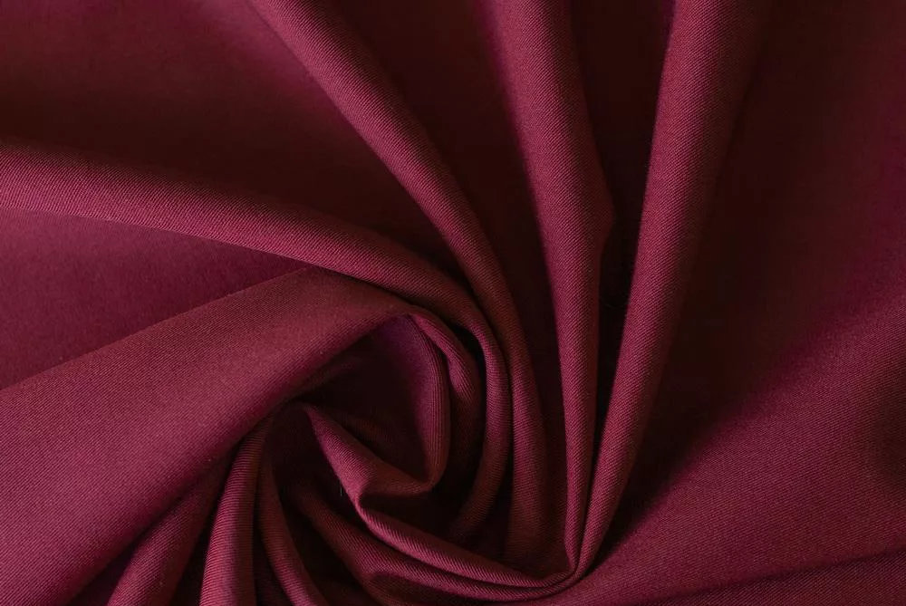 COSMO-200 Bordo #22-27 (200 gsm | 67% Polyester, 27% Viscose, 6% Spandex | Twill 2/1)