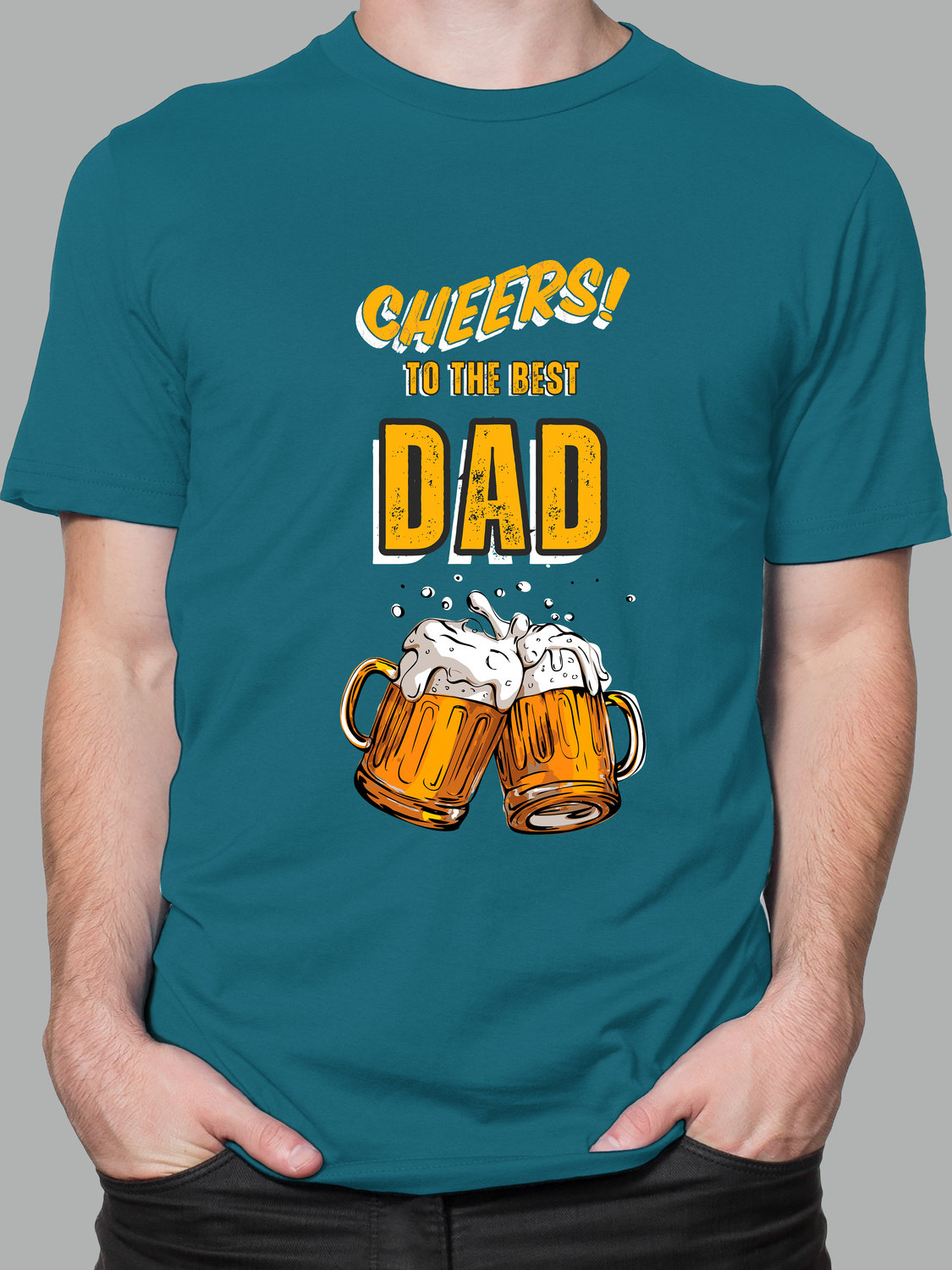Мужская футболка с принтом - To the best dad