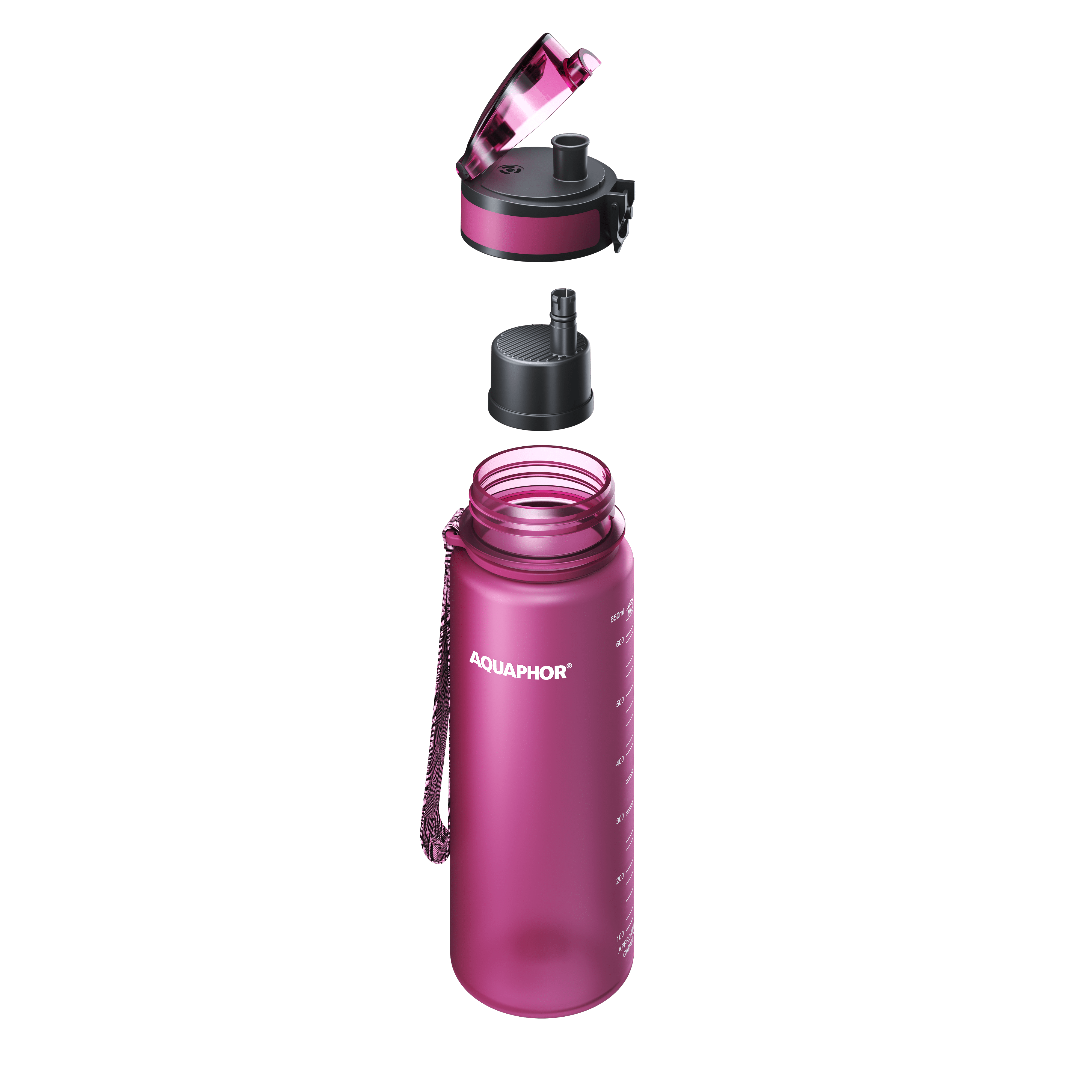 Фильтр бутылка City 650 ml (рубиновый)