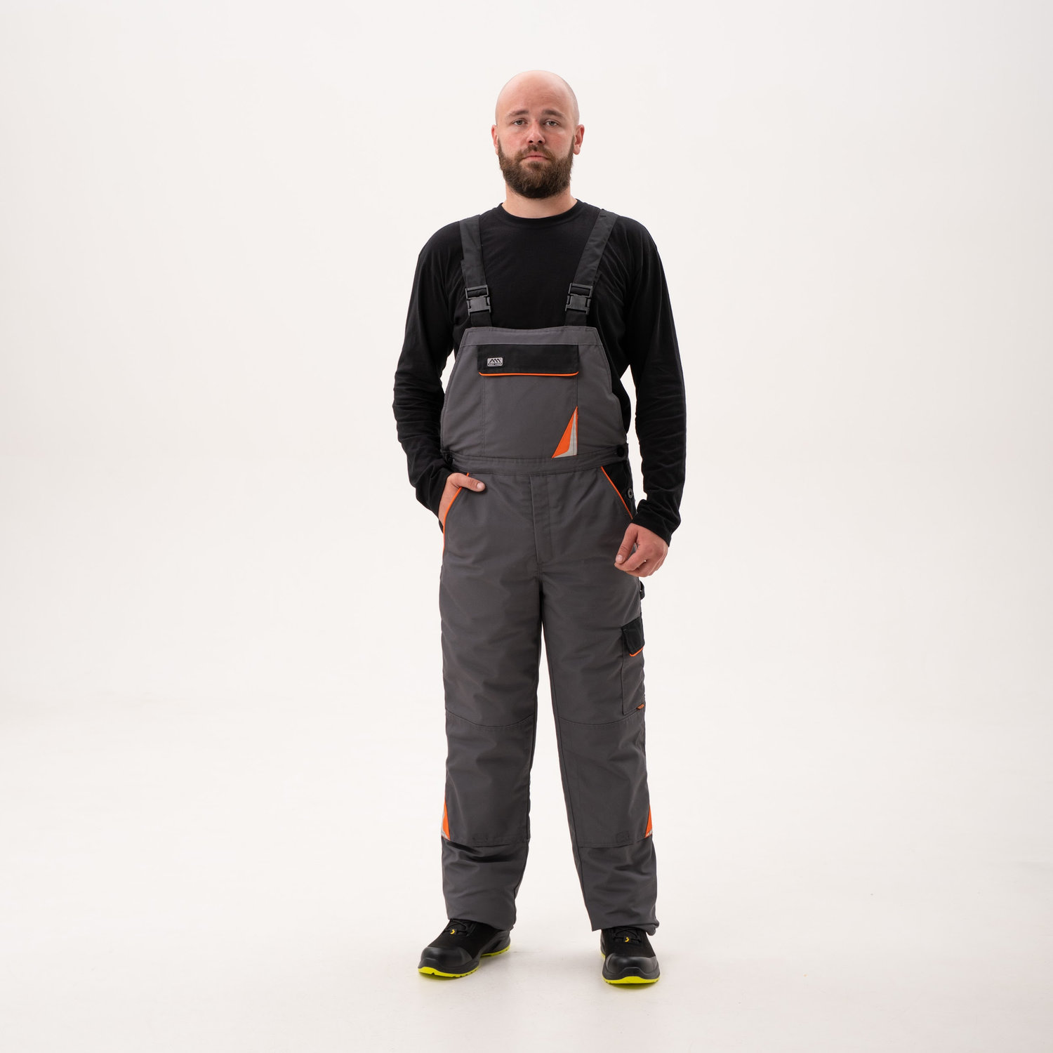 Зимний утепленный полукомбинезон PROFESSIONAL серый