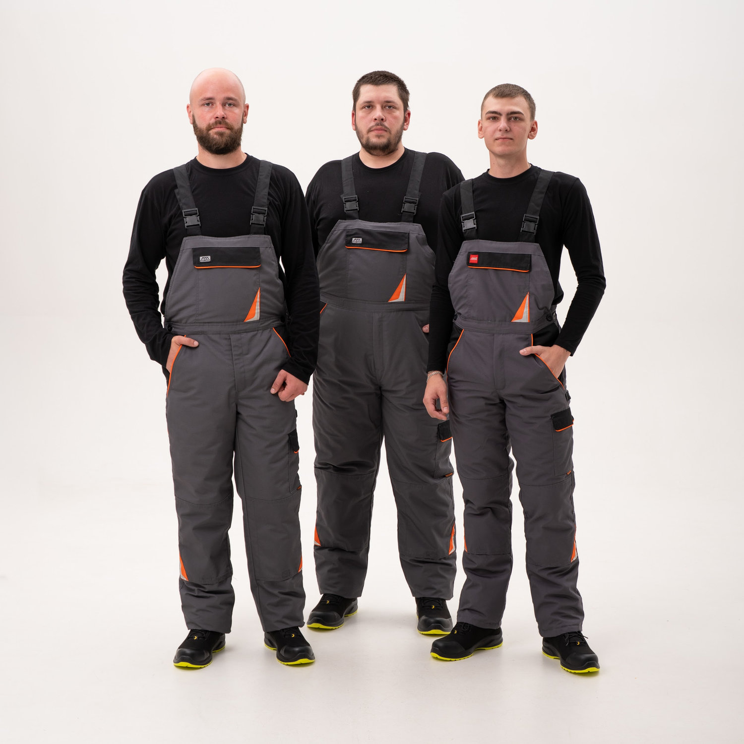 Зимний утепленный полукомбинезон PROFESSIONAL серый