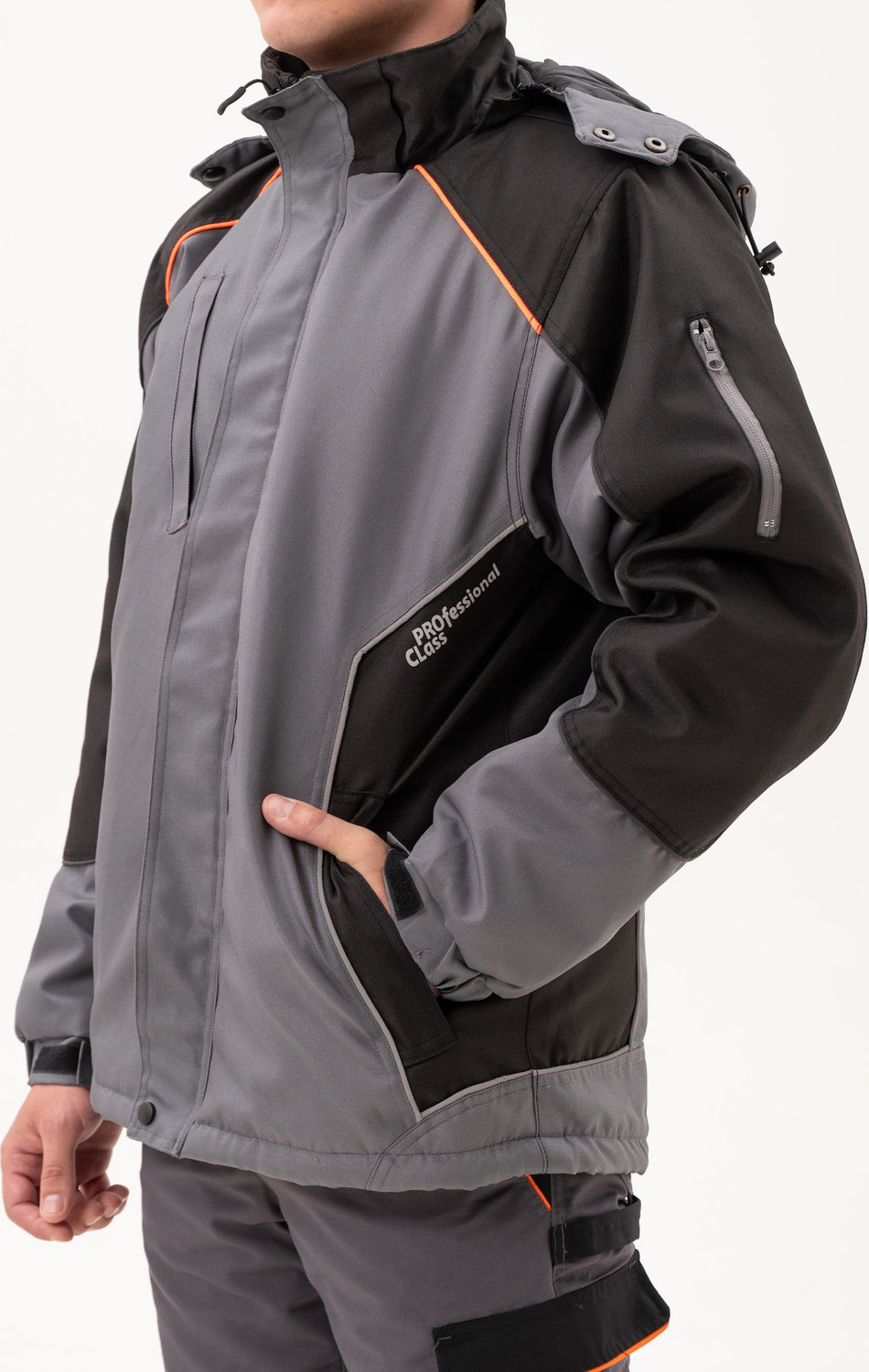 Куртка зимняя Professional winlong серая