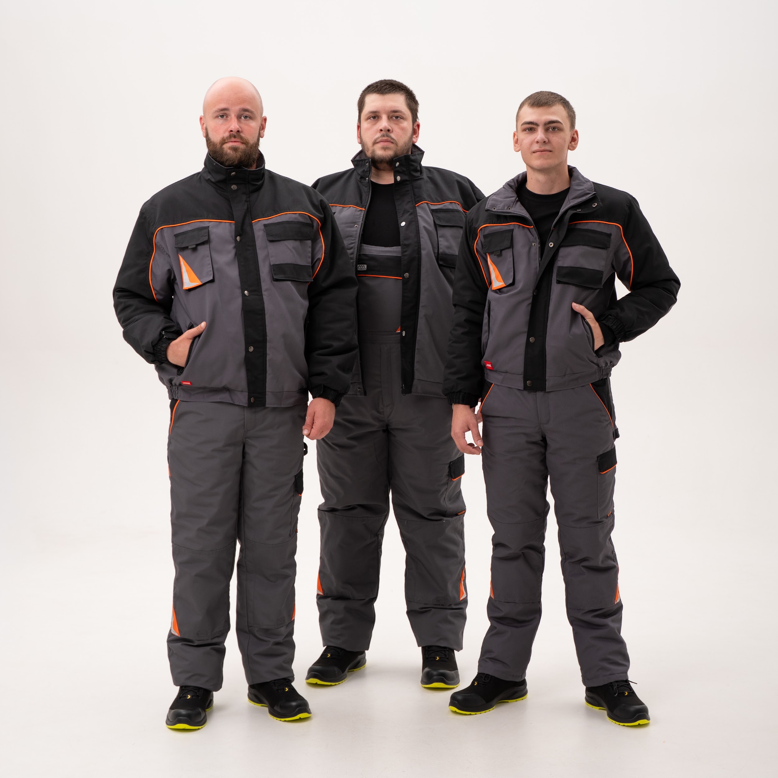 Зимняя утепленная куртка PROFESSIONAL серая