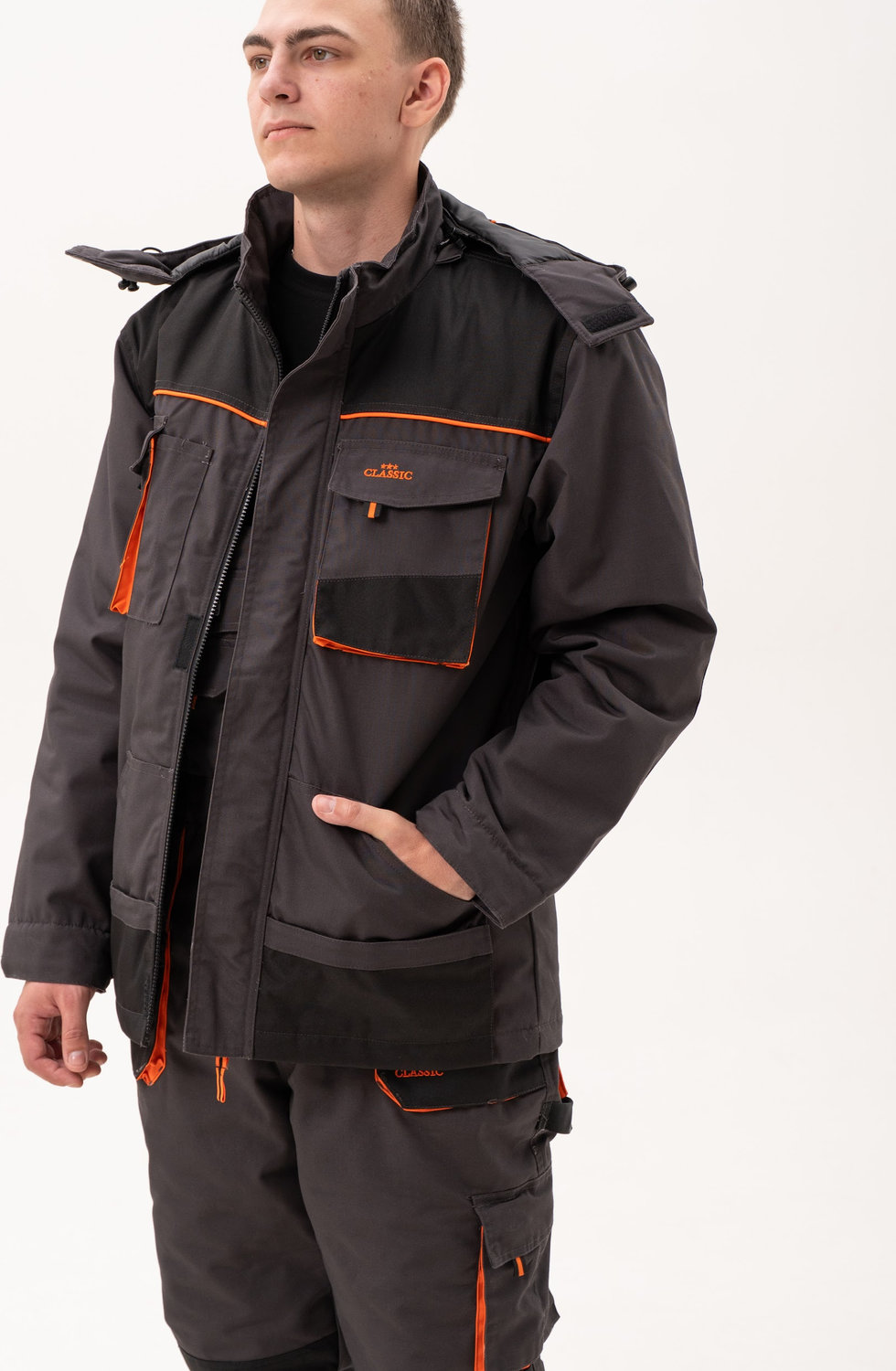 Куртка утепленная CLASSIC long с капюшоном