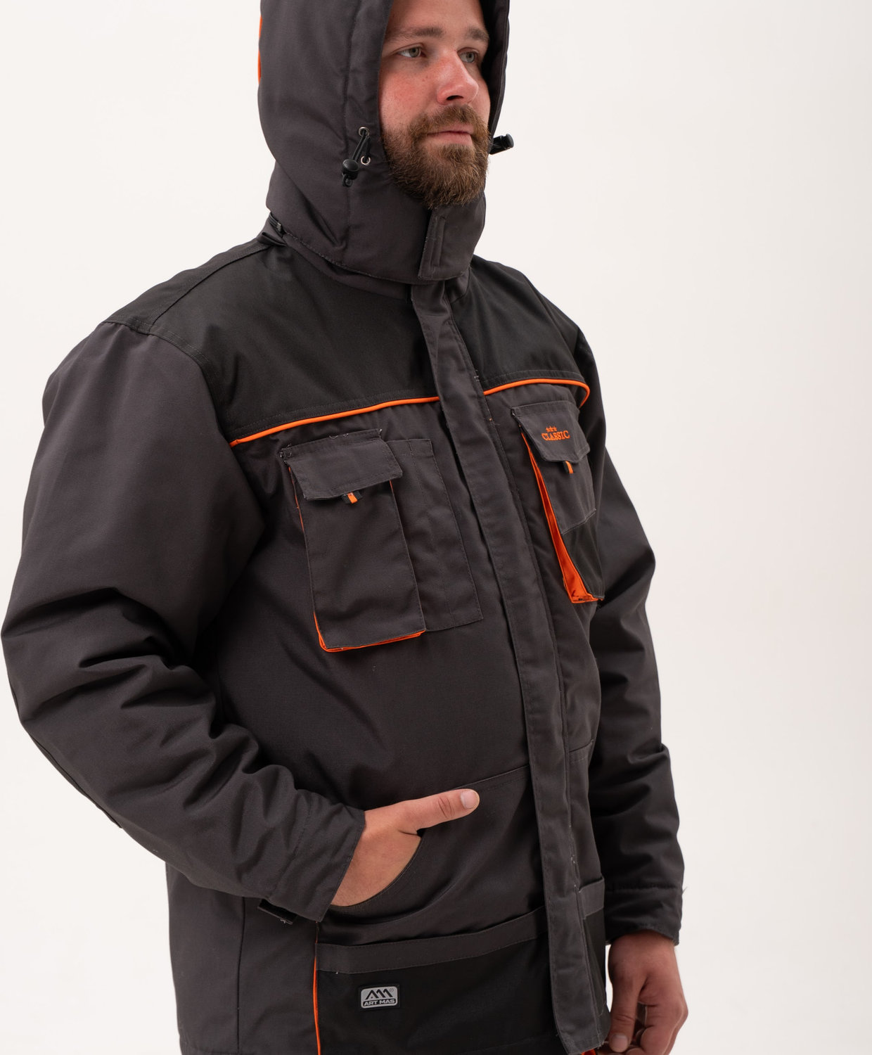 Куртка утепленная CLASSIC long с капюшоном