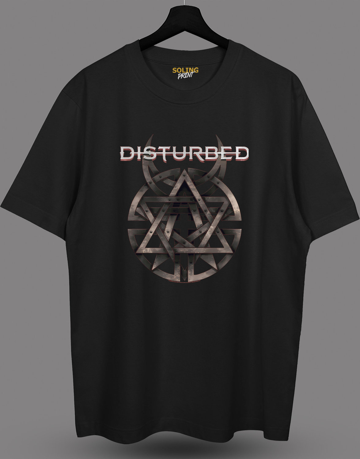 Футболка с принтом "Disturbed"