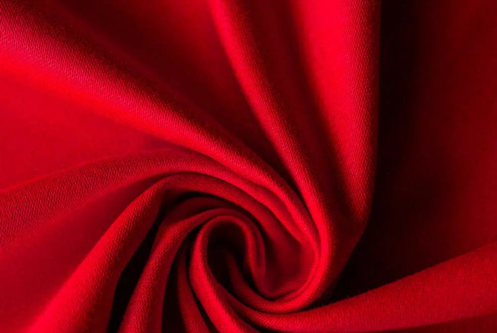 ETNA Red #128-06 (350gsm | 99% Cotton, 1% AS | Satin 4/1) ETNA Red #128-06 (350gsm | 99% Cotton, 1% AS | Satin 4/1)