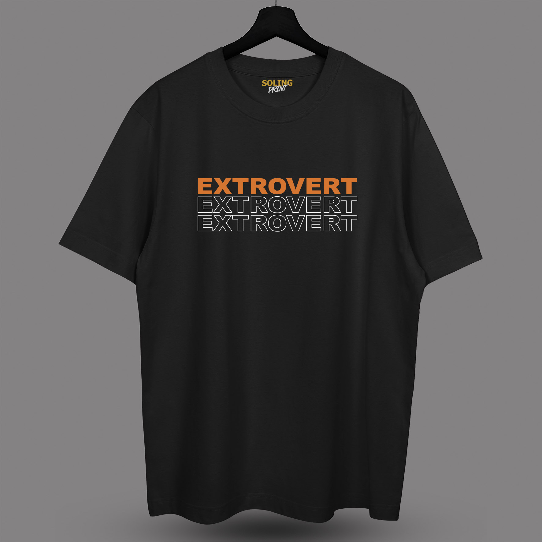 Футболка с принтом "Extrovert"