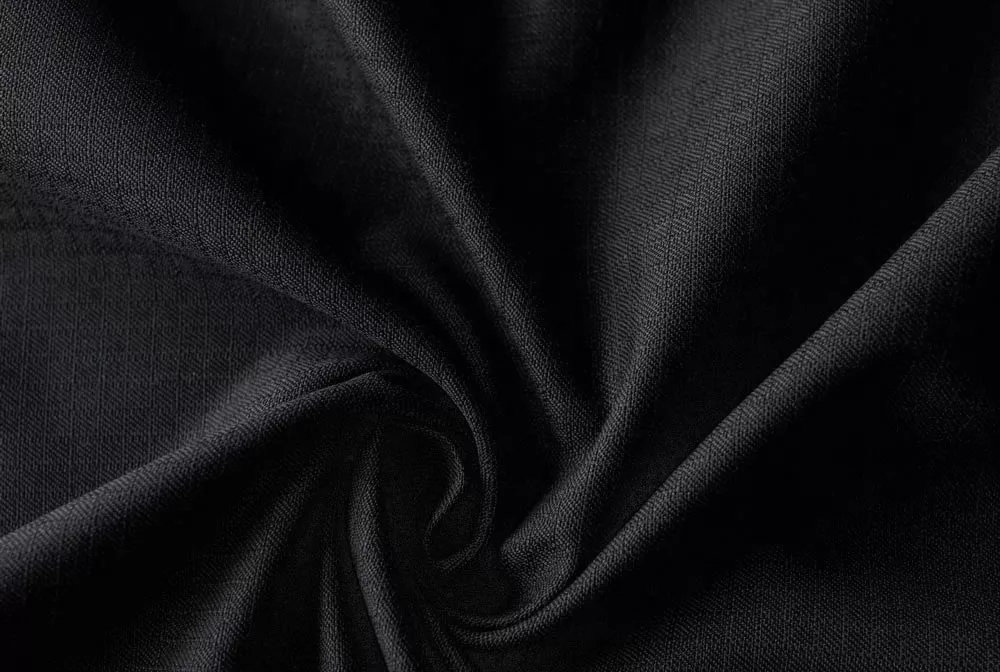 FORTIS-235 Stretch Black #1 (235gsm | 65% Polyester, 32% Cotton, 3% Spandex | Rip-stop)