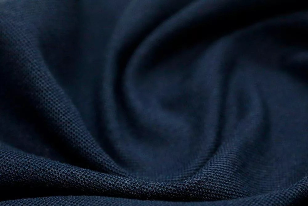 FR-Pique-230 Dark Navy #124-01 (230gsm | 60% Modacrylic, 38% Cotton, 2% AS | Knit fabric)