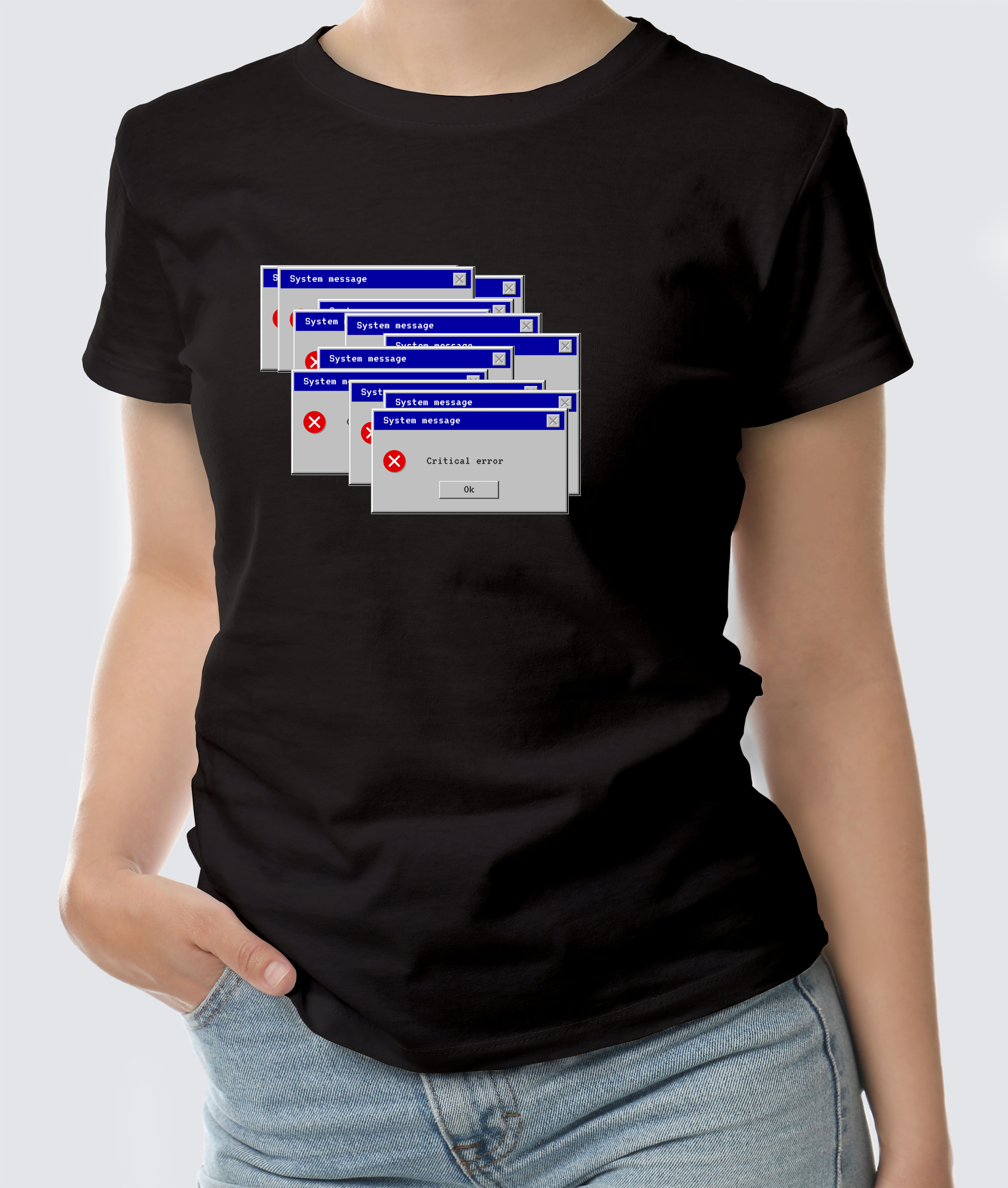 Футболка с Принтом "error"