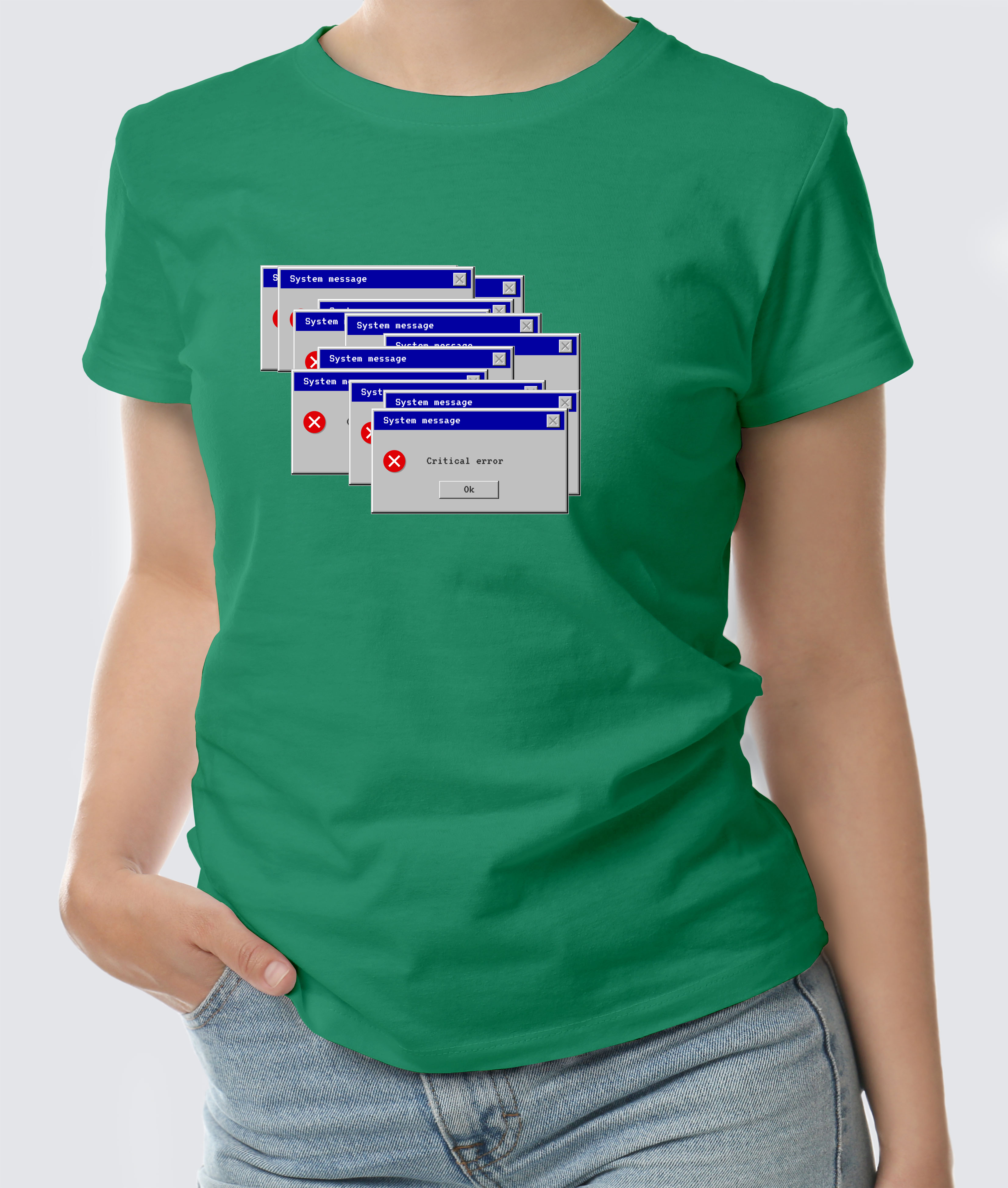 Футболка с Принтом "error"