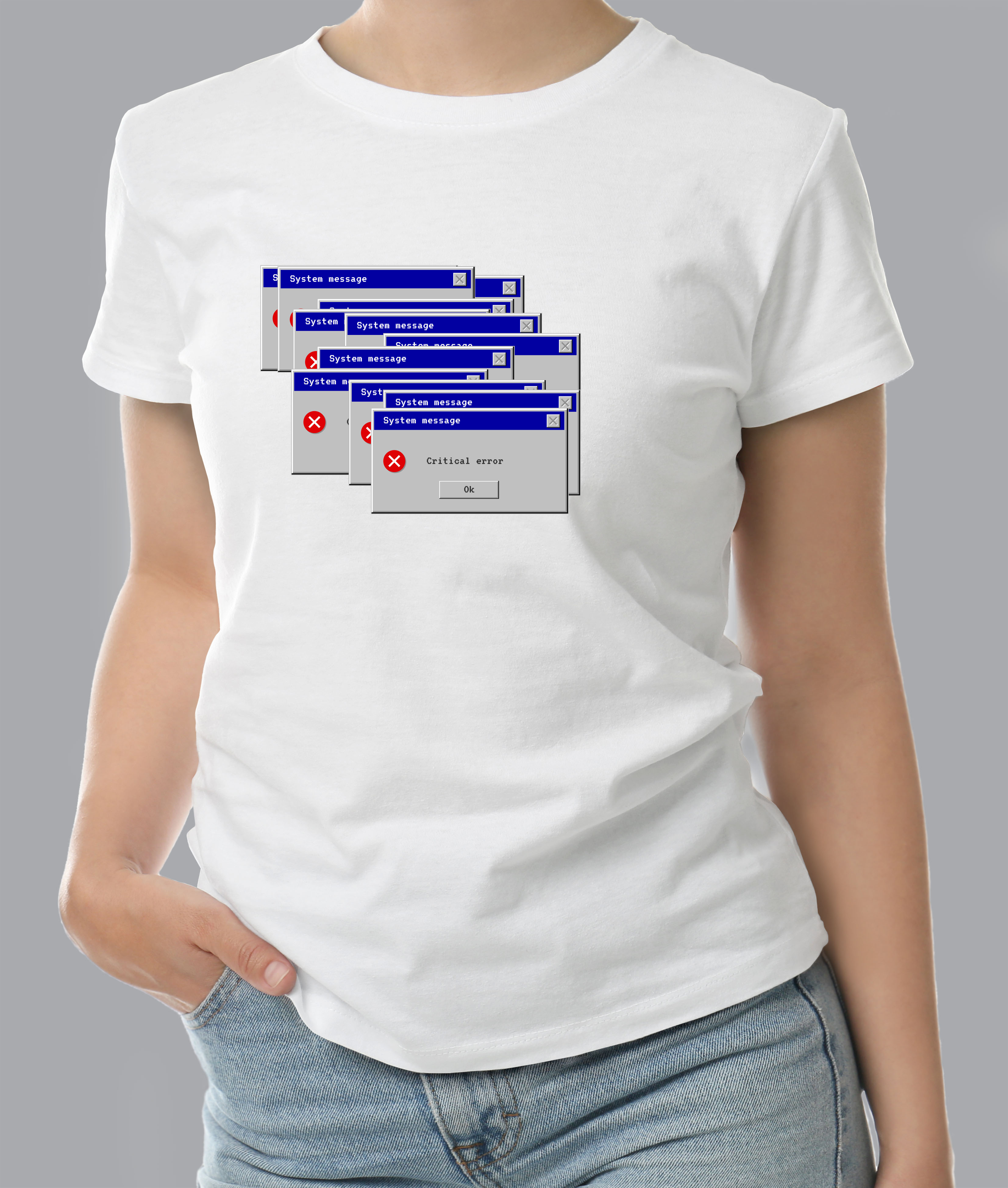 Футболка с Принтом "error"