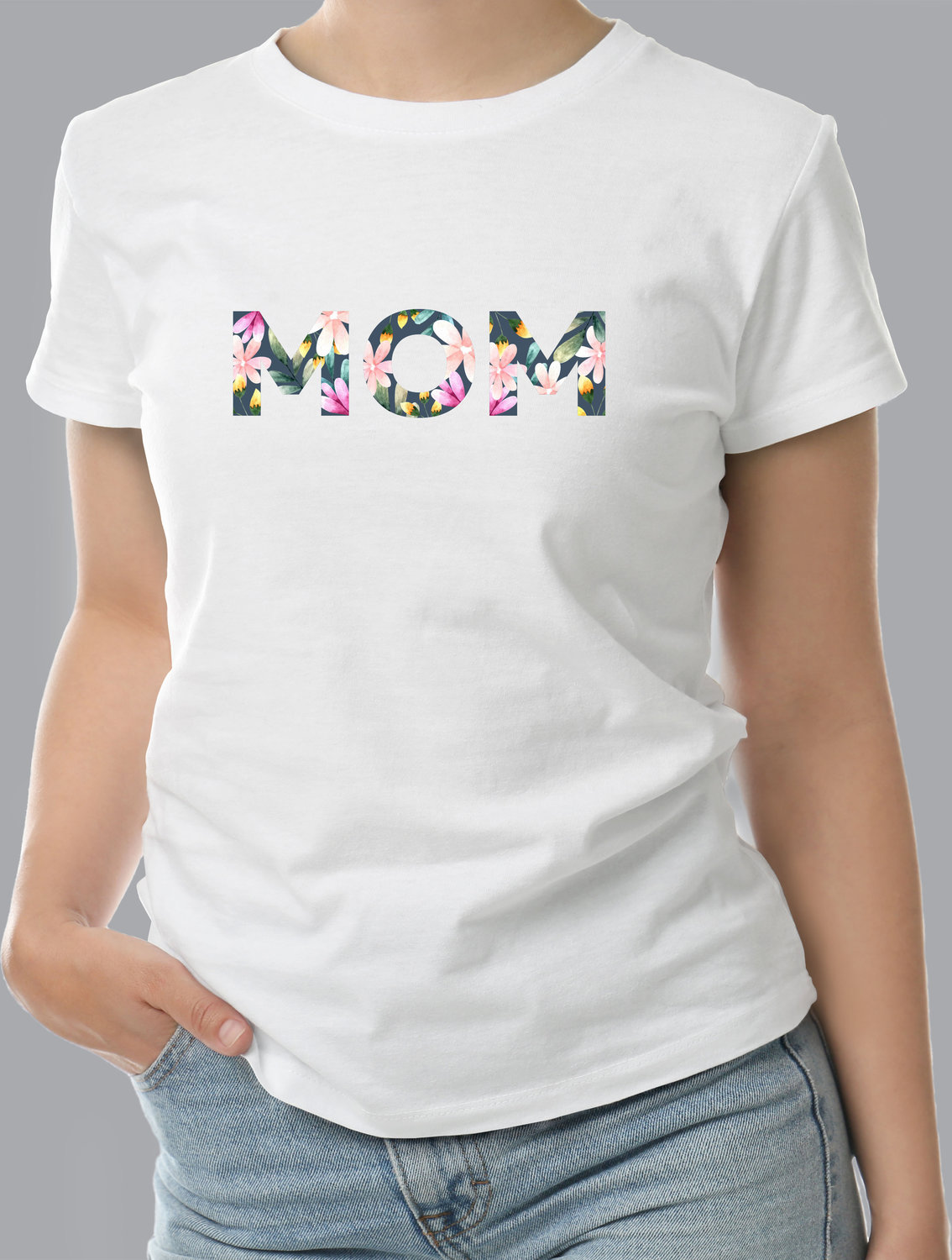 Женская футболка с Принтом "mom2"