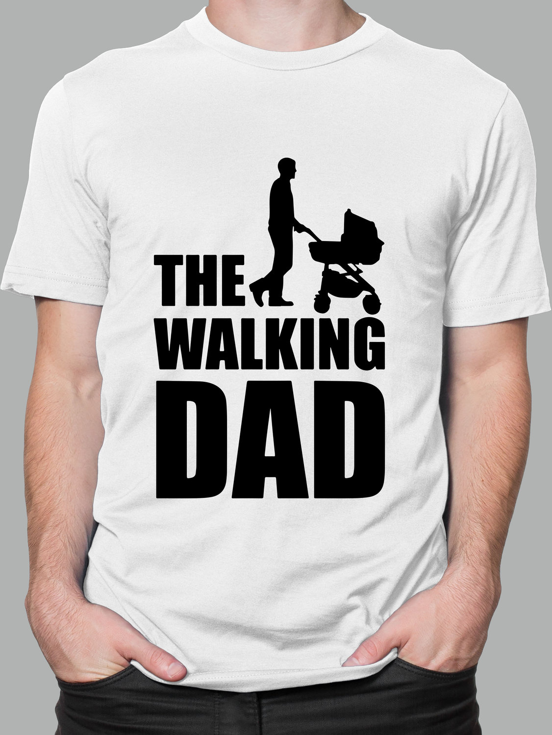 Мужская футболка с Принтом "dad"