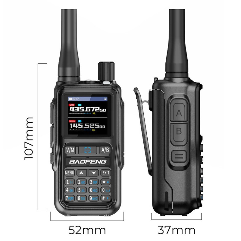 Мини-рация UV-5R для спорта - черная (комплект 2 шт.)