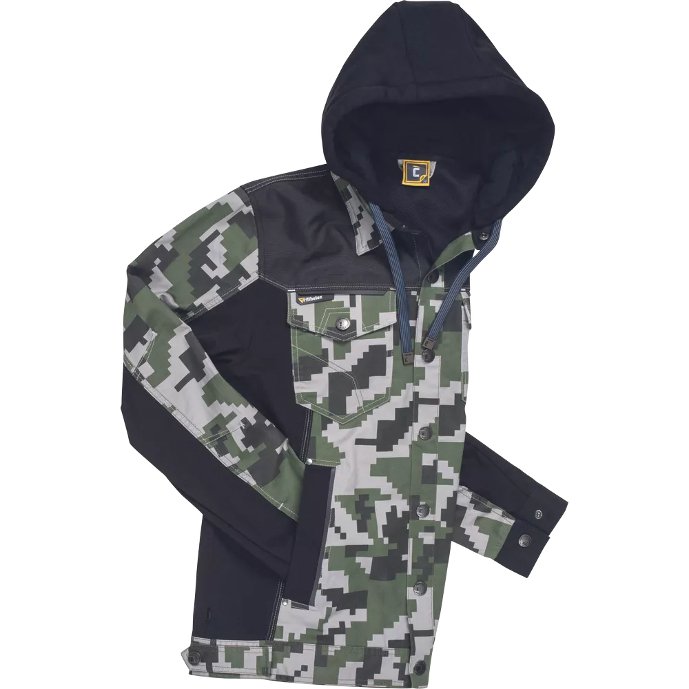 Куртка NEURUM CAMOUFLAGE с капюшоном - оливковая