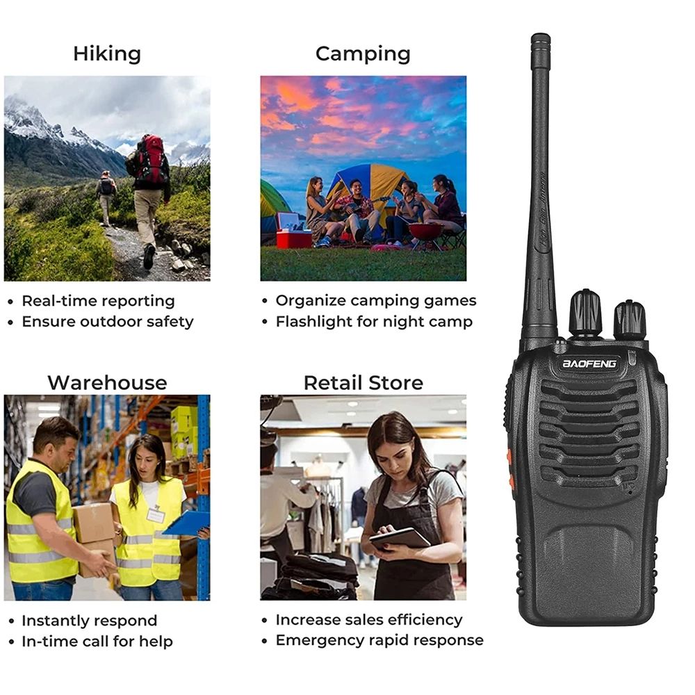 Рация BAOFENG BF-888S Two-Way Radios (комплект 2 шт.)