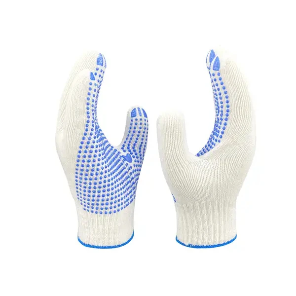 ПВХ перчатки с точечным покрытием (60gr;  gauge:10)