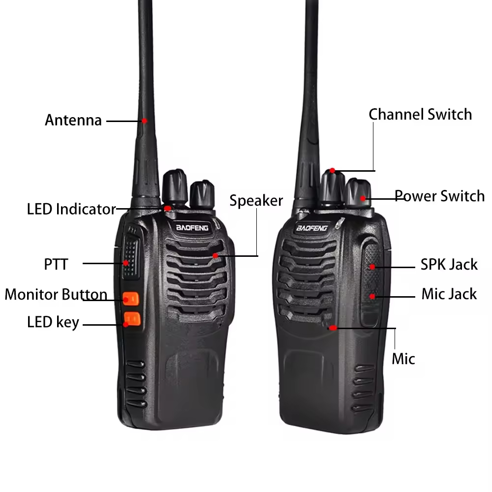 Рация BAOFENG BF-888S Two-Way Radios (комплект 2 шт.)