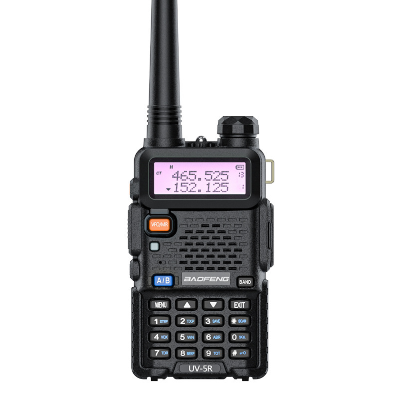Двухдиапазонная портативная рация Baofeng UV-5R, 1800 мАч (Черная)